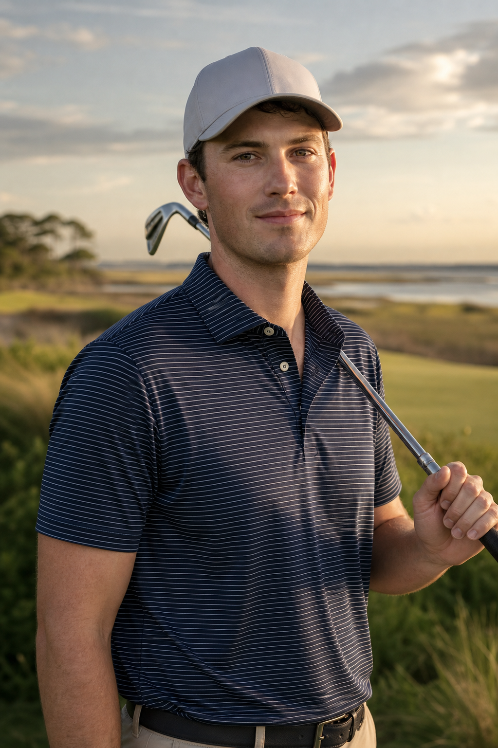 AI-generated review portrait direction for Maverick McNealy