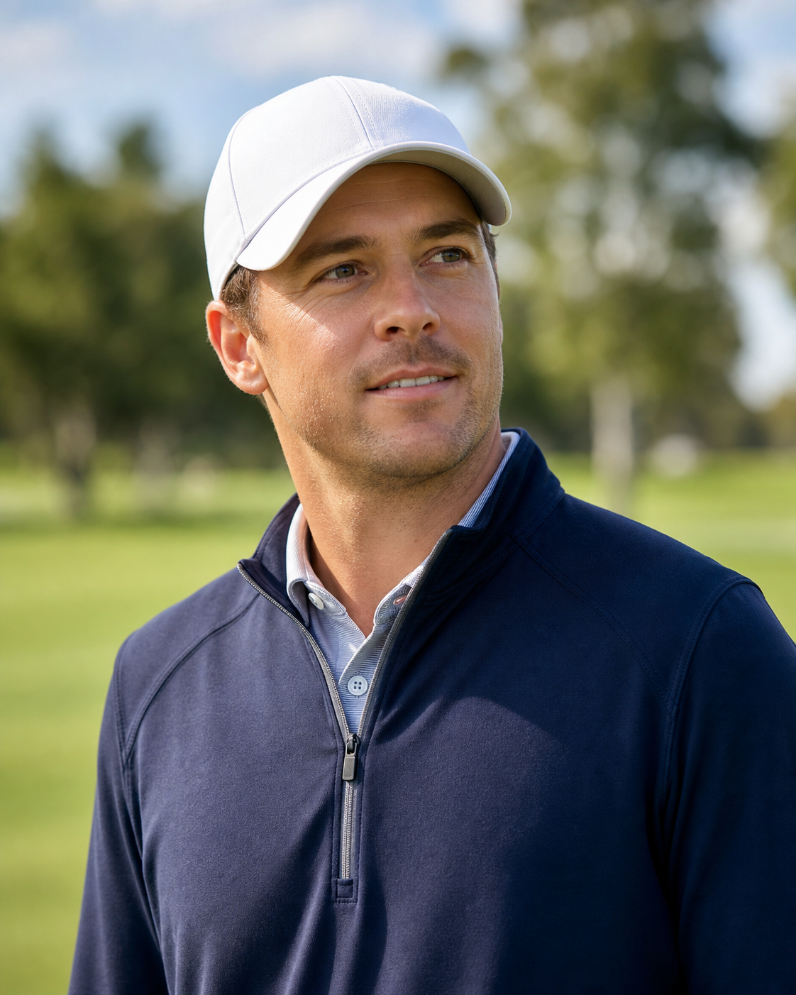 AI-generated editorial portrait of Bud Cauley for Golf.club