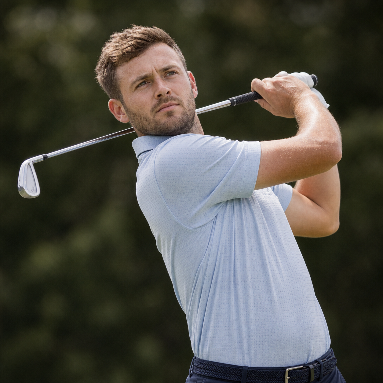 AI-generated Golf.club player portrait for Grant Forrest