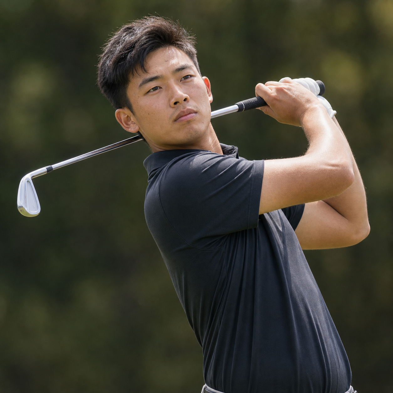AI-generated Golf.club player portrait for Ding Wenyi