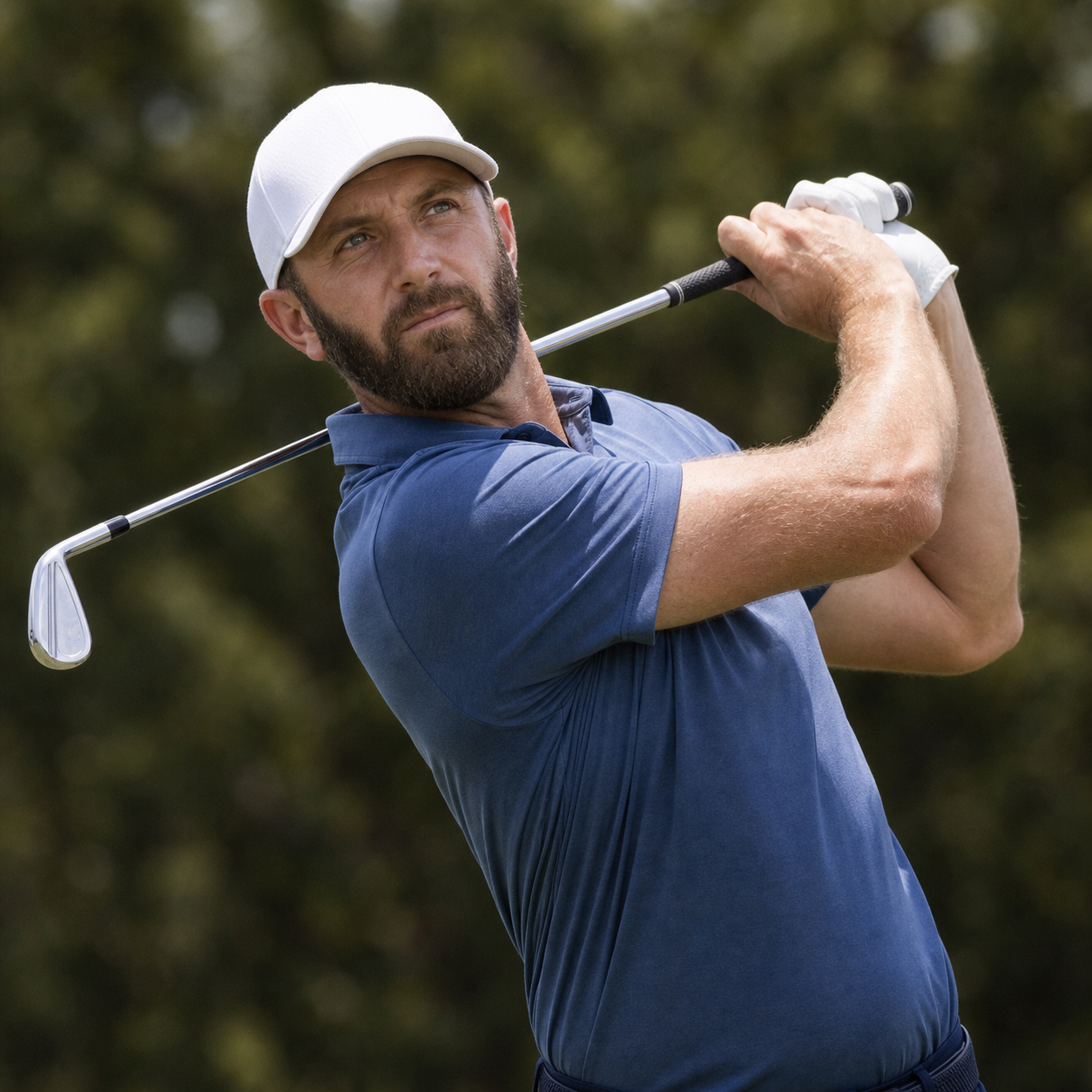 AI-generated Golf.club player portrait for Dustin Johnson