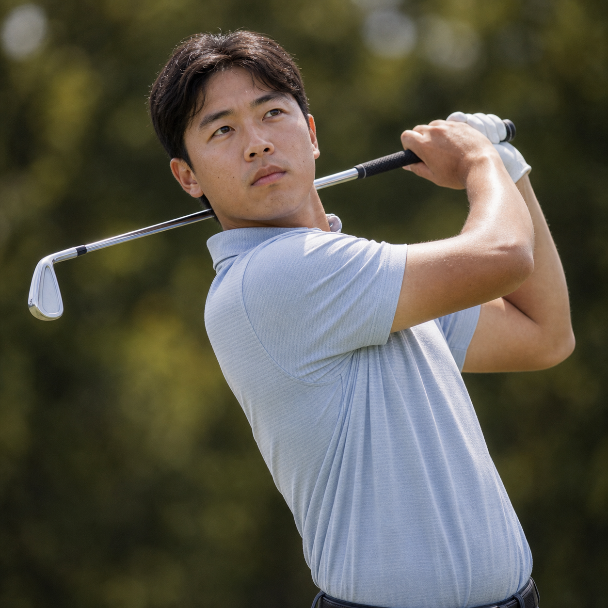 AI-generated Golf.club player portrait for Yubin Jang