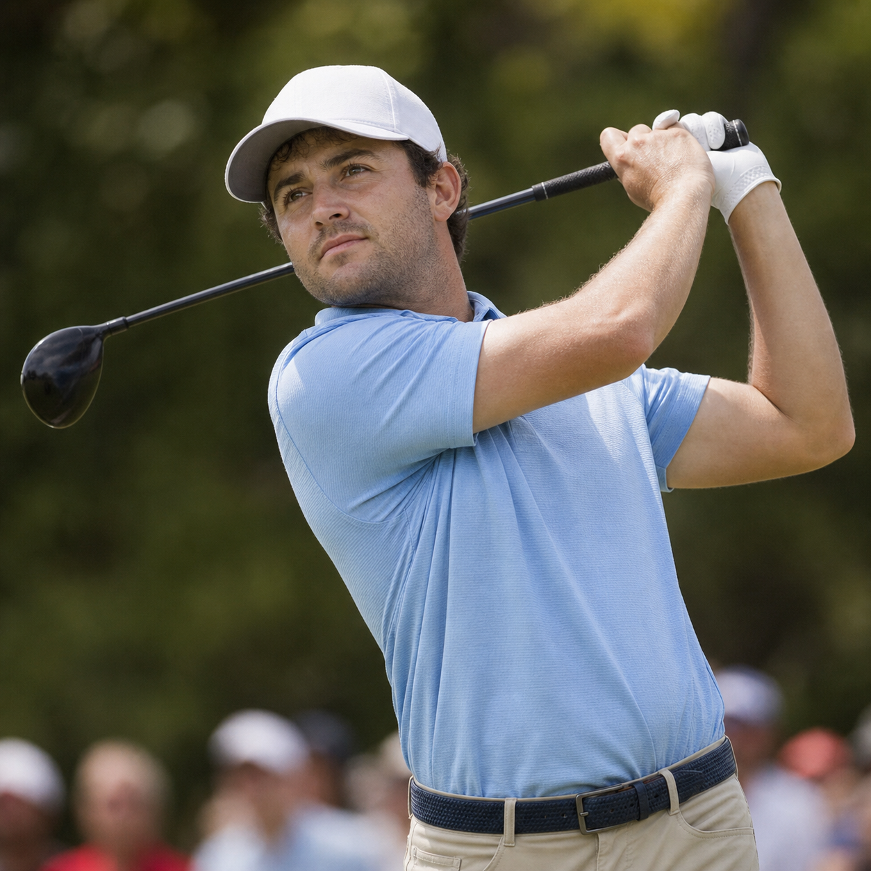 AI-generated Golf.club player portrait for Justin Lower