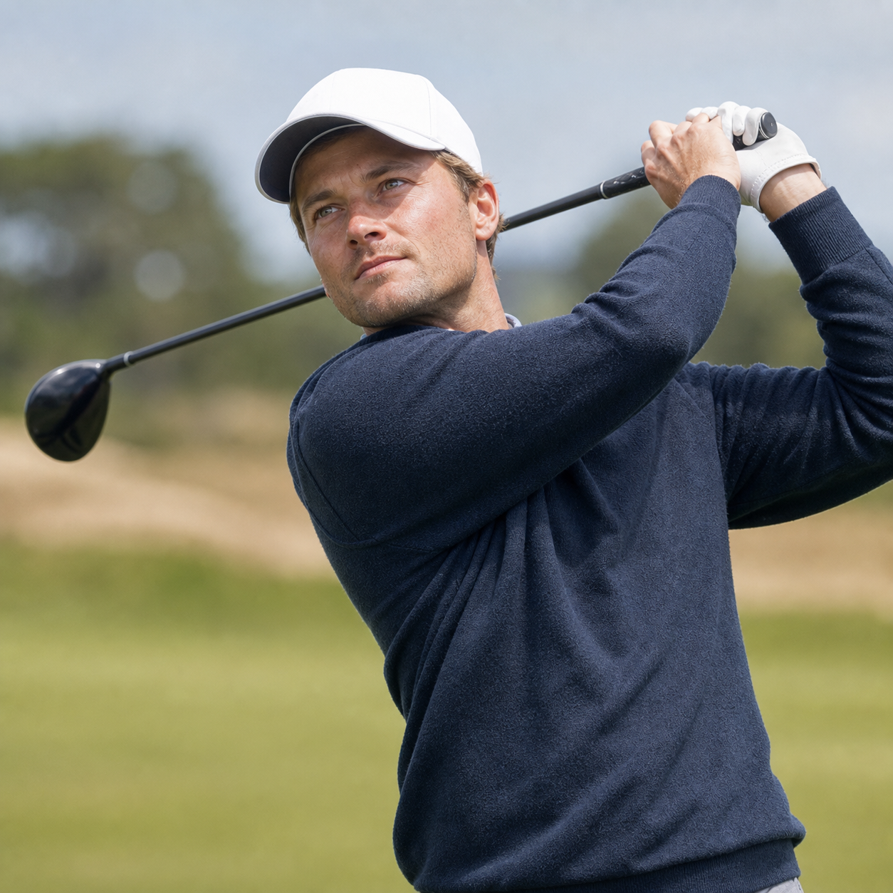 AI-generated Golf.club player portrait for Niklas Norgaard