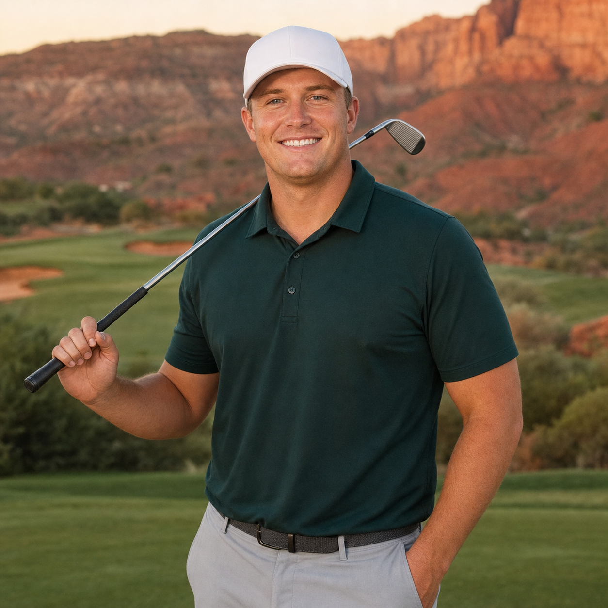 AI-generated Golf.club player portrait for Corey Conners