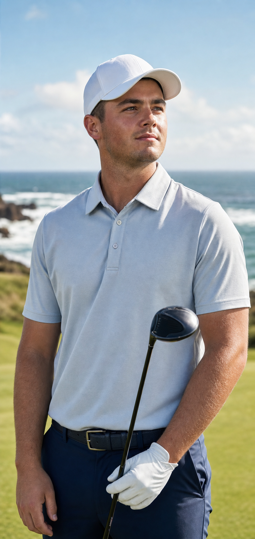 AI-generated Golf.club player portrait for Garrick Higgo