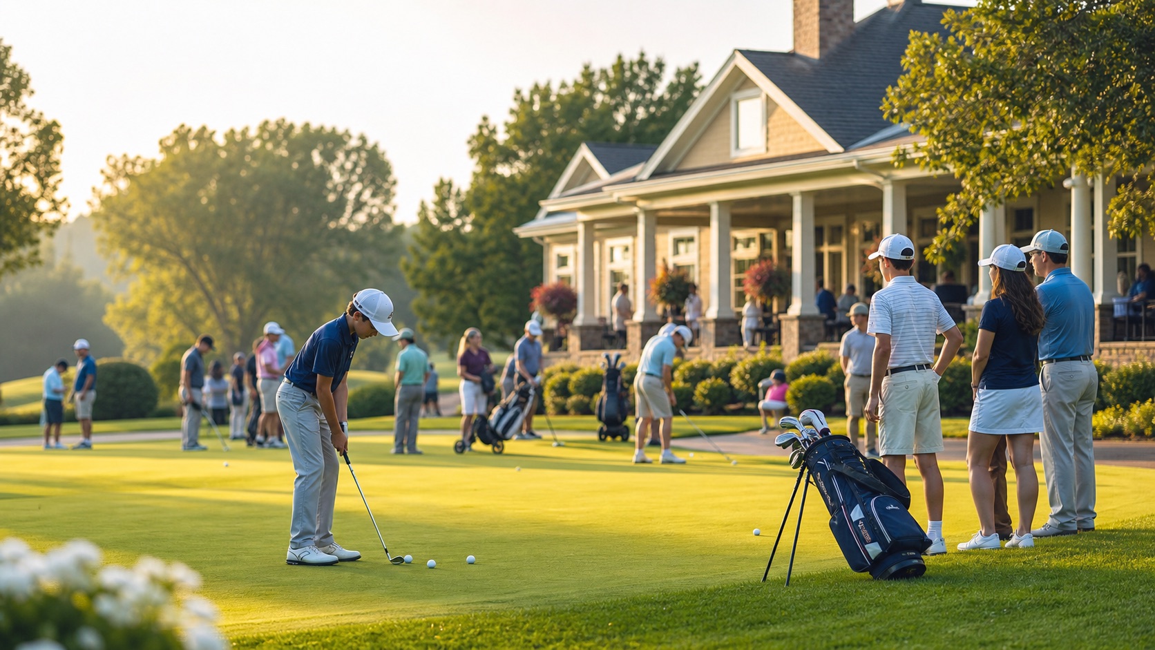 Golf pathway scene for rising players