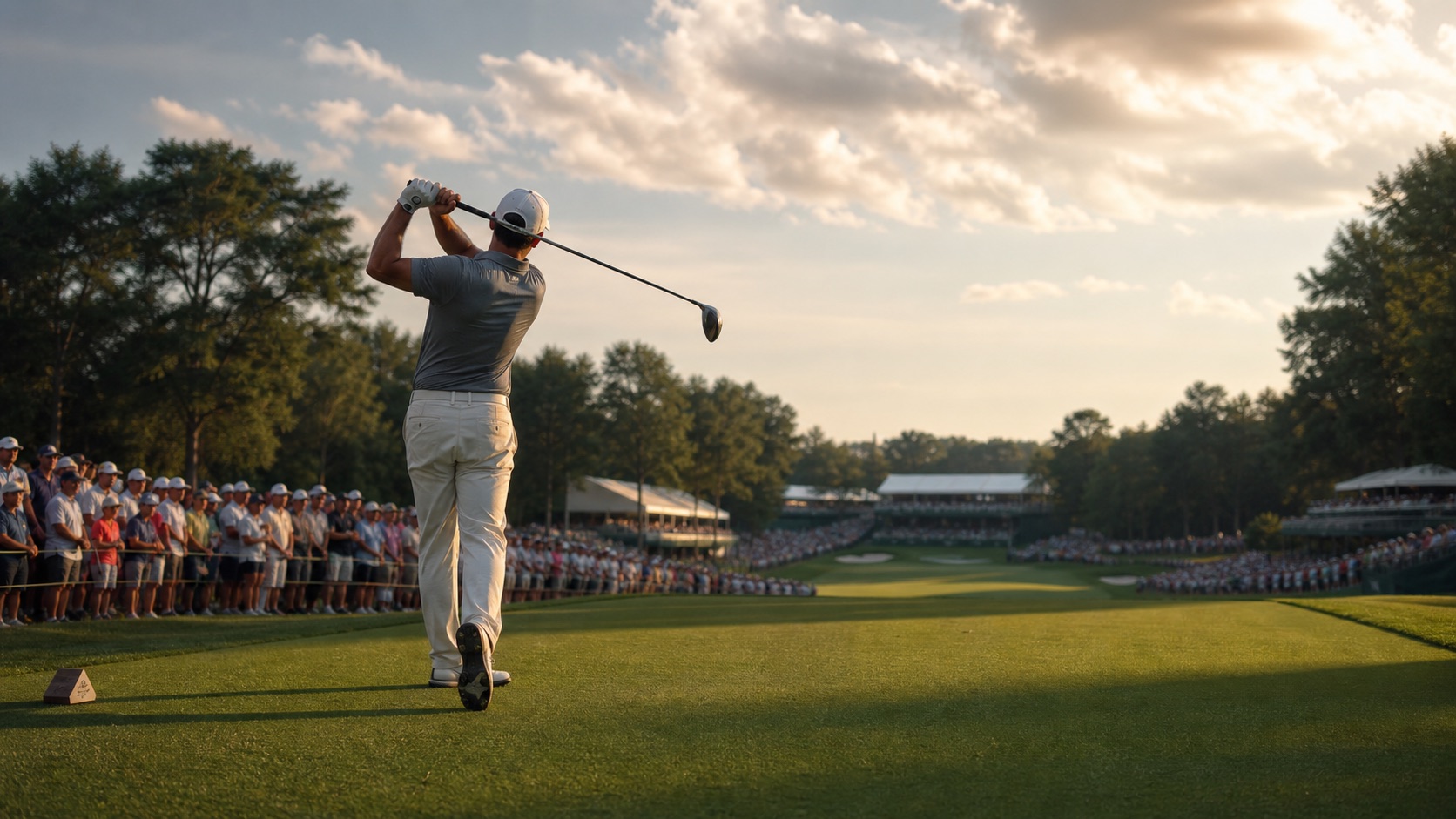 Golf tournament scene